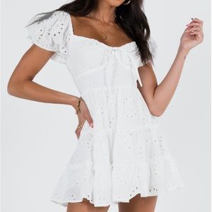 princess Polly white eyelet dress